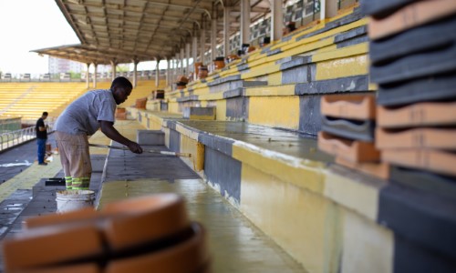 VR: revitalização do Estádio da Cidadania prossegue com ações em diversas frentes